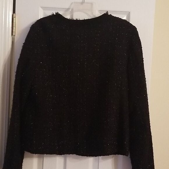 Alfani Wool Blend Jacket Black Womens Size 16 - Picture 7 of 9